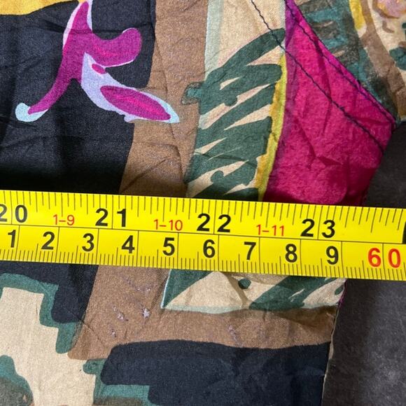 Bogari Silk Zip up Bomber Jacket AOP Colors Lightweight Small - Picture 6 of 8